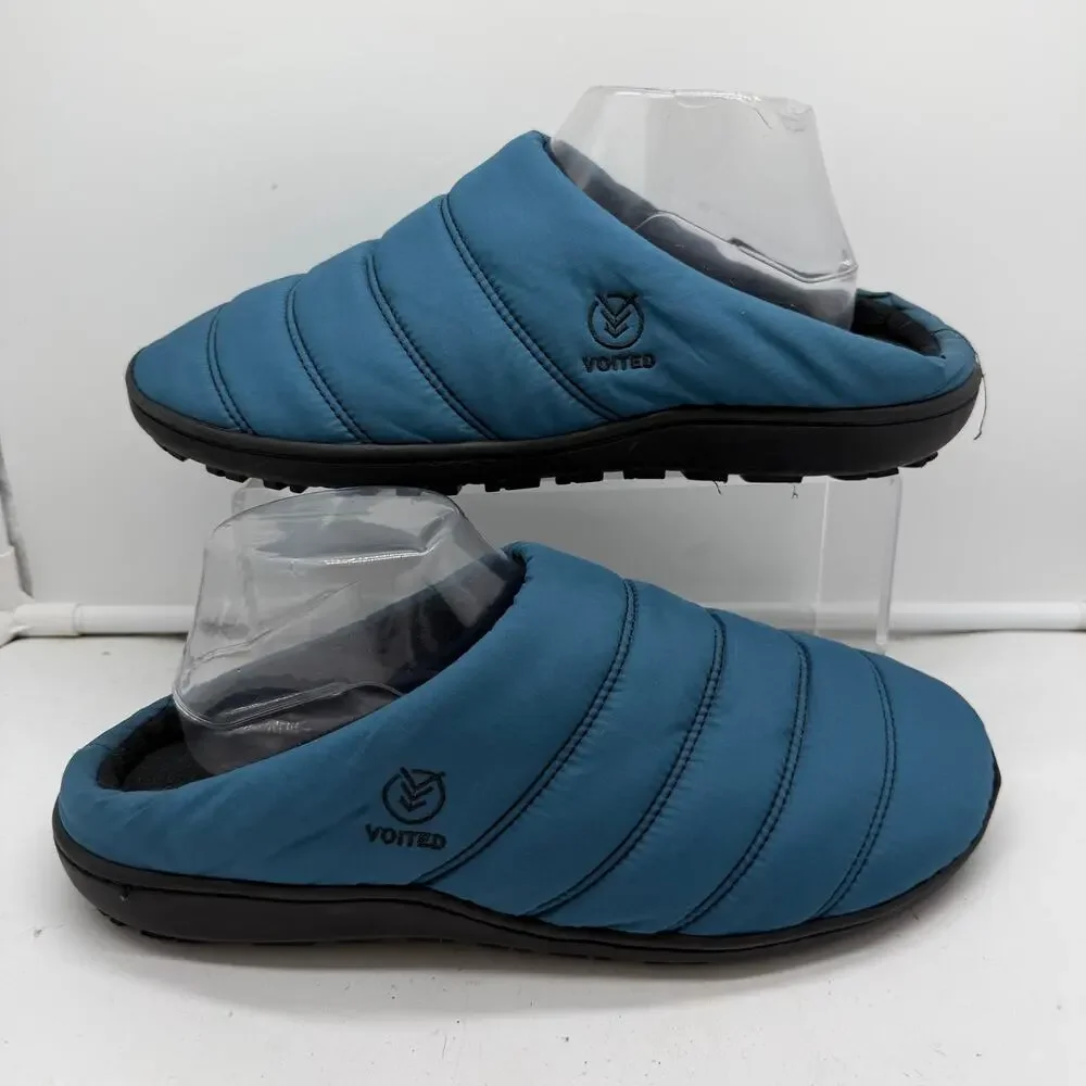 Voited Slipper Shoes Men’s 9-9.5 Teal Blue Adult Outdoor Slippers